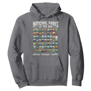 Protect Our National Parks Hoodie 63 Parks Over Profits Camping Hiking Sunrise Pine Tree TS10 Charcoal Print Your Wear