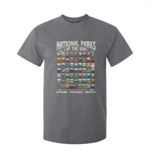 Protect Our National Parks T Shirt For Kid 63 Parks Over Profits Camping Hiking Sunrise Pine Tree TS10 Charcoal Print Your Wear