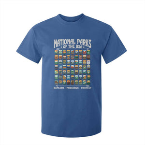 Protect Our National Parks T Shirt For Kid 63 Parks Over Profits Camping Hiking Sunrise Pine Tree TS10 Royal Blue Print Your Wear