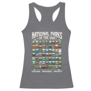 Protect Our National Parks Racerback Tank Top 63 Parks Over Profits Camping Hiking Sunrise Pine Tree TS10 Print Your Wear