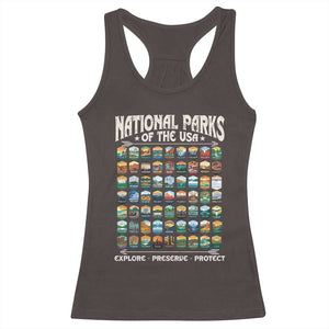 Protect Our National Parks Racerback Tank Top 63 Parks Over Profits Camping Hiking Sunrise Pine Tree TS10 Print Your Wear