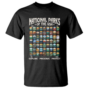 Protect Our National Parks T Shirt 63 Parks Over Profits Camping Hiking Sunrise Pine Tree TS10 Black Print Your Wear