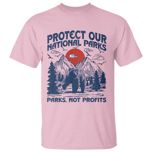 Protect Our National Parks T Shirt Parks Not Profits Wildlife Forestcore TS10 Light Pink Print Your Wear