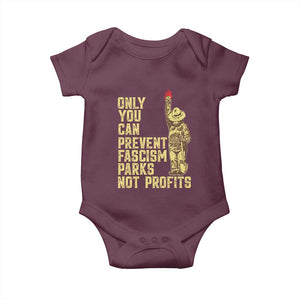 Protect Our National Parks Baby Onesie Bear Progressive Funny Gift TS10 Maroon Print Your Wear