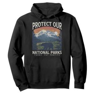 Protect Our National Parks Hoodie Vintage NPS Bear Mountains TS10 Black Print Your Wear