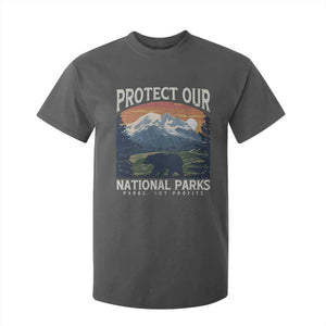 Protect Our National Parks T Shirt For Kid Vintage NPS Bear Mountains TS10 Dark Heather Print Your Wear