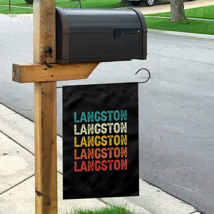 Langston Garden Flag Oklahoma Retro Vintage City