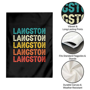 Langston Garden Flag Oklahoma Retro Vintage City