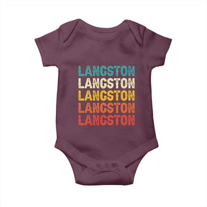 Langston Baby Onesie Oklahoma Retro Vintage City