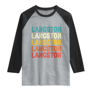 Langston Raglan Shirt Oklahoma Retro Vintage City