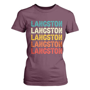 Langston T Shirt For Women Oklahoma Retro Vintage City