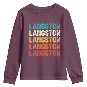 Langston Youth Sweatshirt Oklahoma Retro Vintage City