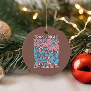 Trans Rights Ceramic Ornament Protect Trans Social Justice LGBT TS10 1pc Mocha Print Your Wear