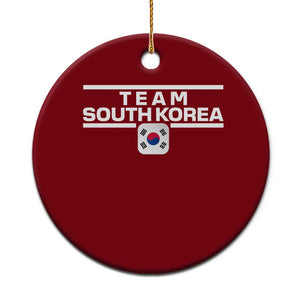 Team South Korea Korean Flag Ceramic Ornament TS10 1pc Red Print Your Wear