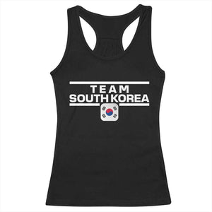 Team South Korea Korean Flag Racerback Tank Top TS10 Black Print Your Wear
