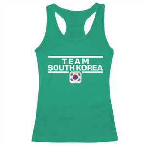 Team South Korea Korean Flag Racerback Tank Top TS10 Irish Green Print Your Wear