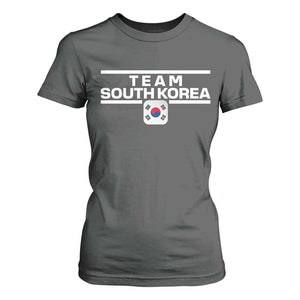 Team South Korea Korean Flag T Shirt For Women TS10 Dark Heather Print Your Wear