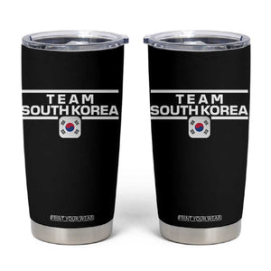 Team South Korea Korean Flag Tumbler Cup TS10 Black Print Your Wear