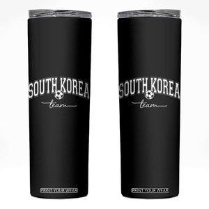 South Korea Soccer Team Skinny Tumbler Retro Korea National Football Fan TS10 Black Print Your Wear