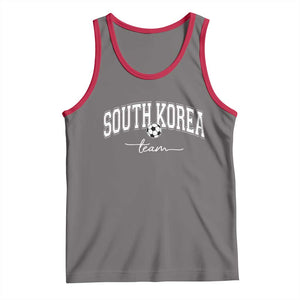 South Korea Soccer Team Tank Top Retro Korea National Football Fan TS10 Deep Heather Red Print Your Wear