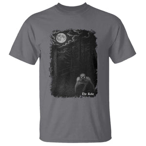 Rake Creepypasta T Shirt Cryptid Series Cryptozoology Gift Creepy Horror Halloween TS10 Charcoal Print Your Wear