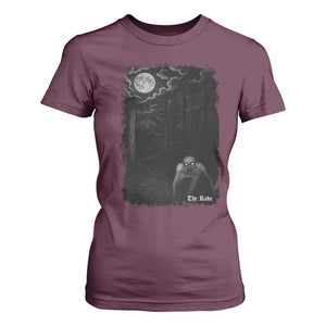 Rake Creepypasta T Shirt For Women Cryptid Series Cryptozoology Gift Creepy Horror Halloween TS10 Maroon Print Your Wear