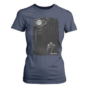 Rake Creepypasta T Shirt For Women Cryptid Series Cryptozoology Gift Creepy Horror Halloween TS10 Navy Print Your Wear
