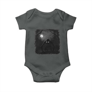 Rake Creepypasta Baby Onesie Creepy Cryptid Series Cryptozoology Gift Halloween TS10 Dark Heather Print Your Wear