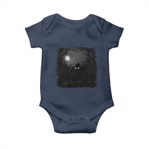 Rake Creepypasta Baby Onesie Creepy Cryptid Series Cryptozoology Gift Halloween TS10 Navy Print Your Wear