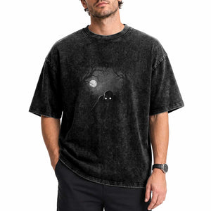 Rake Creepypasta Washed Cotton T-Shirt Creepy Cryptid Series Cryptozoology Gift Halloween
