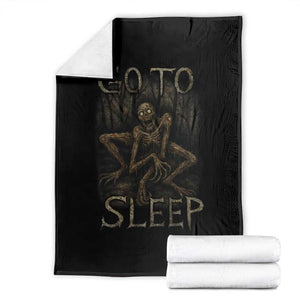 Rake Creepypasta Throw Blanket Creepy Cryptid Series Alt Goth Grunge Horror Aesthetic TS10 Black Print Your Wear