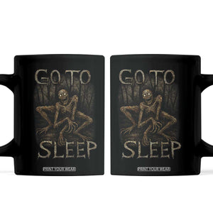 Rake Creepypasta Coffee Mug Creepy Cryptid Series Alt Goth Grunge Horror Aesthetic TS10 Black Print Your Wear