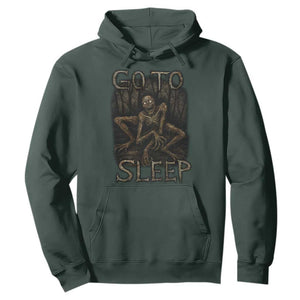 Rake Creepypasta Hoodie Creepy Cryptid Series Alt Goth Grunge Horror Aesthetic TS10 Dark Forest Green Print Your Wear