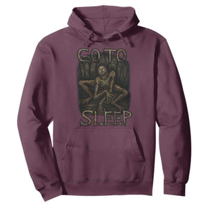 Rake Creepypasta Hoodie Creepy Cryptid Series Alt Goth Grunge Horror Aesthetic TS10 Maroon Print Your Wear
