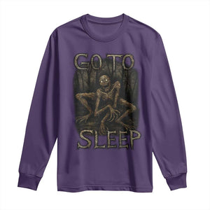 Rake Creepypasta Long Sleeve Shirt Creepy Cryptid Series Alt Goth Grunge Horror Aesthetic TS10 Purple Print Your Wear