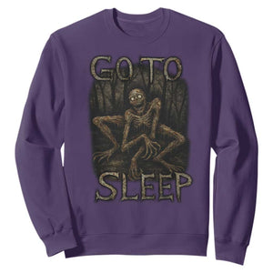 Rake Creepypasta Sweatshirt Creepy Cryptid Series Alt Goth Grunge Horror Aesthetic TS10 Purple Print Your Wear