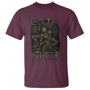 Rake Creepypasta T Shirt Creepy Cryptid Series Alt Goth Grunge Horror Aesthetic TS10 Maroon Print Your Wear