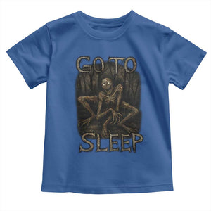 Rake Creepypasta Toddler T Shirt Creepy Cryptid Series Alt Goth Grunge Horror Aesthetic TS10 Royal Blue Print Your Wear