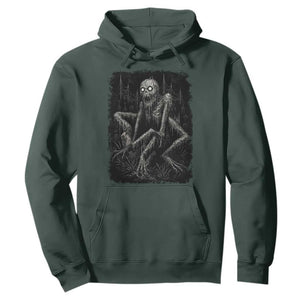 Creepy Rake Hoodie Creepypasta Cryptid Series Alt Goth Grunge Horror Aesthetic TS10 Dark Forest Green Print Your Wear