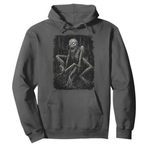 Creepy Rake Hoodie Creepypasta Cryptid Series Alt Goth Grunge Horror Aesthetic TS10 Dark Heather Print Your Wear