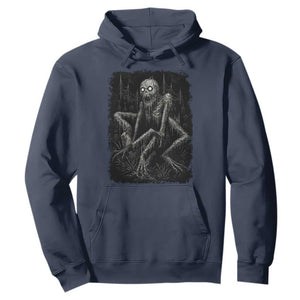 Creepy Rake Hoodie Creepypasta Cryptid Series Alt Goth Grunge Horror Aesthetic TS10 Navy Print Your Wear