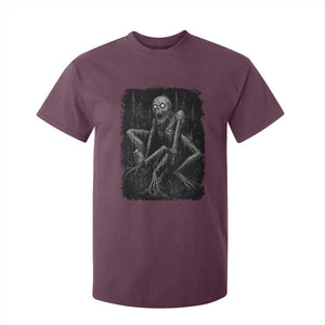 Creepy Rake T Shirt For Kid Creepypasta Cryptid Series Alt Goth Grunge Horror Aesthetic TS10 Maroon Print Your Wear