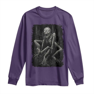 Creepy Rake Long Sleeve Shirt Creepypasta Cryptid Series Alt Goth Grunge Horror Aesthetic TS10 Purple Print Your Wear