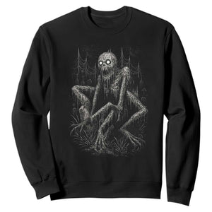 Creepy Rake Sweatshirt Creepypasta Cryptid Series Alt Goth Grunge Horror Aesthetic TS10 Black Print Your Wear
