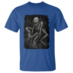 Creepy Rake T Shirt Creepypasta Cryptid Series Alt Goth Grunge Horror Aesthetic TS10 Royal Blue Print Your Wear