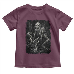 Creepy Rake Toddler T Shirt Creepypasta Cryptid Series Alt Goth Grunge Horror Aesthetic TS10 Maroon Print Your Wear