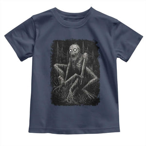 Creepy Rake Toddler T Shirt Creepypasta Cryptid Series Alt Goth Grunge Horror Aesthetic TS10 Navy Print Your Wear