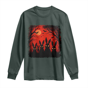 Rake Creepypasta Long Sleeve Shirt Creepy Cryptid Series Horror Goth Alt Alternative Art TS10 Dark Forest Green Print Your Wear