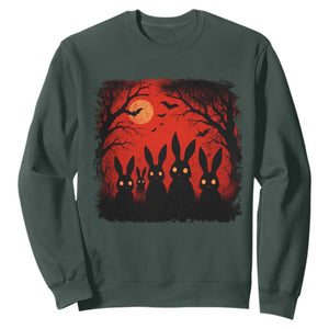 Rake Creepypasta Sweatshirt Creepy Cryptid Series Horror Goth Alt Alternative Art TS10 Dark Forest Green Print Your Wear