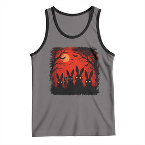 Rake Creepypasta Tank Top Creepy Cryptid Series Horror Goth Alt Alternative Art TS10 Deep Heather Black Print Your Wear